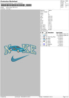 Nike Car Blue 02 Embroidery File 6 sizes