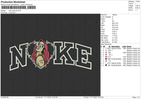 Nike Carol G Embroidery File 6 sizes