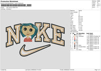 Nike Caroline 0908 Embroidery File 6 sizes