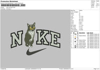 Nike Cat 2303 Embroidery File 6 sizes