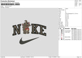 Nike Cat V6 Embroidery File 6 sizes