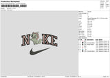 Nike Cat V7 Embroidery File 6 sizes