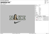 Nike Girl0106 Embroidery File 6 sizes