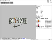 Nike Candle Embroidery File 4 size