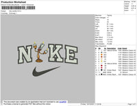 Nike Candle Embroidery File 4 size
