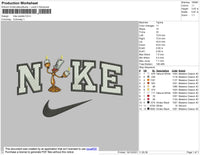 Nike Candle Embroidery File 4 size