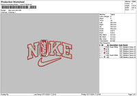 Nike Cola Embroidery File 6 sizes