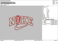 Nike Cola Embroidery File 6 sizes