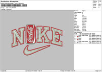 Nike Cola Embroidery File 6 sizes