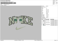 Nike Coffee 004 Embroidery File 6 sizes