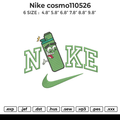 nike cosmo110526 Embroidery File 6 sizes