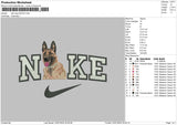 Nike Dog 2307 Embroidery File 6 sizes