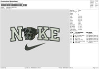 Nike Dog 2709 Embroidery File 6 sizes