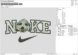 Nike Dog 2709b Embroidery File 6 sizes