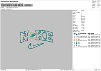 Nike Dolphins v2 Embroidery File 6 sizes