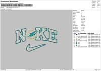 Nike Dolphins v2 Embroidery File 6 sizes