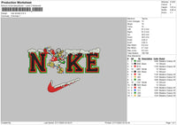 Nike Donald Xmas Embroidery File 6 sizes