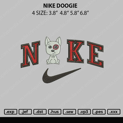 Nike Doogie Embroidery File 4 size