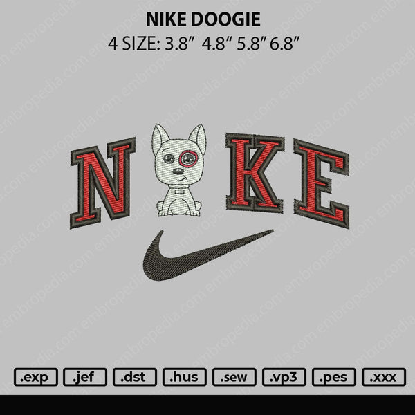 Nike Doogie Embroidery File 4 size
