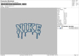 Nike Drip 2 Outline Embroidery File 4 size