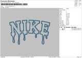 Nike Drip 2 Outline Embroidery File 4 size