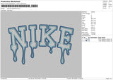 Nike Drip 2 Outline Embroidery File 4 size