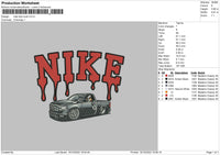 Nike Drip Truck Embroidery File 6 sizes
