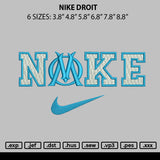 Nike Droit Embroidery File 6 sizes