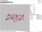 Nike Strawberry Embroidery File 4 size