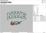 Nike Eagle Embroidery File 6 sizes