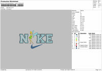Nike Fairy Embroidery File 4 size