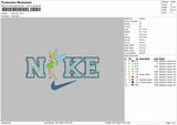 Nike Fairy Embroidery File 4 size