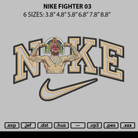 Nike Fighter 03 Embroidery File 6 sizes