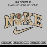 Nike Fighter 03 Embroidery File 6 sizes