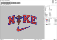 Nike Fill X spiderman Embroidery File 4 size