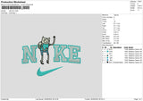 Nike Finn Blue Embroidery File 6 sizes