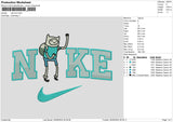 Nike Finn Blue Embroidery File 6 sizes