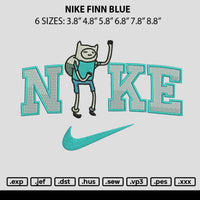 Nike Finn Blue Embroidery File 6 sizes