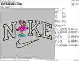 Nike Flamingo Embroidery File 4 size