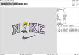 Nike Flower v7 Embroidery File 6 sizes