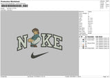 Nike Flynn V2 Embroidery File 6 sizes