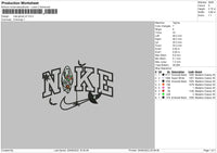 Nike Ghost V2 Embroidery File 5 sizes