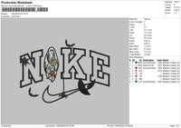 Nike Ghost V2 Embroidery File 5 sizes