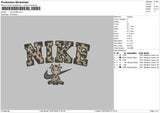 Nike Giraffe Embroidery File 4 sizes