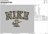 Nike Giraffe Embroidery File 4 sizes
