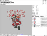 Nike Goku Xmas Embroidery File 4 size