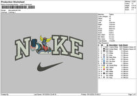 Nike Goldorak Embroidery File 6 sizes