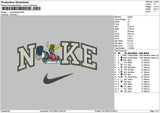 Nike Goldorak Embroidery File 6 sizes