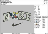 Nike Goldorak Embroidery File 6 sizes