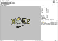 Nike Gudetama Embroidery File 4 sizes